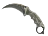 ★ StatTrak™ Karambit | Black Laminate (Battle-Scarred)