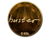 Pegatina | buster (dorada) | Katowice 2019 skin