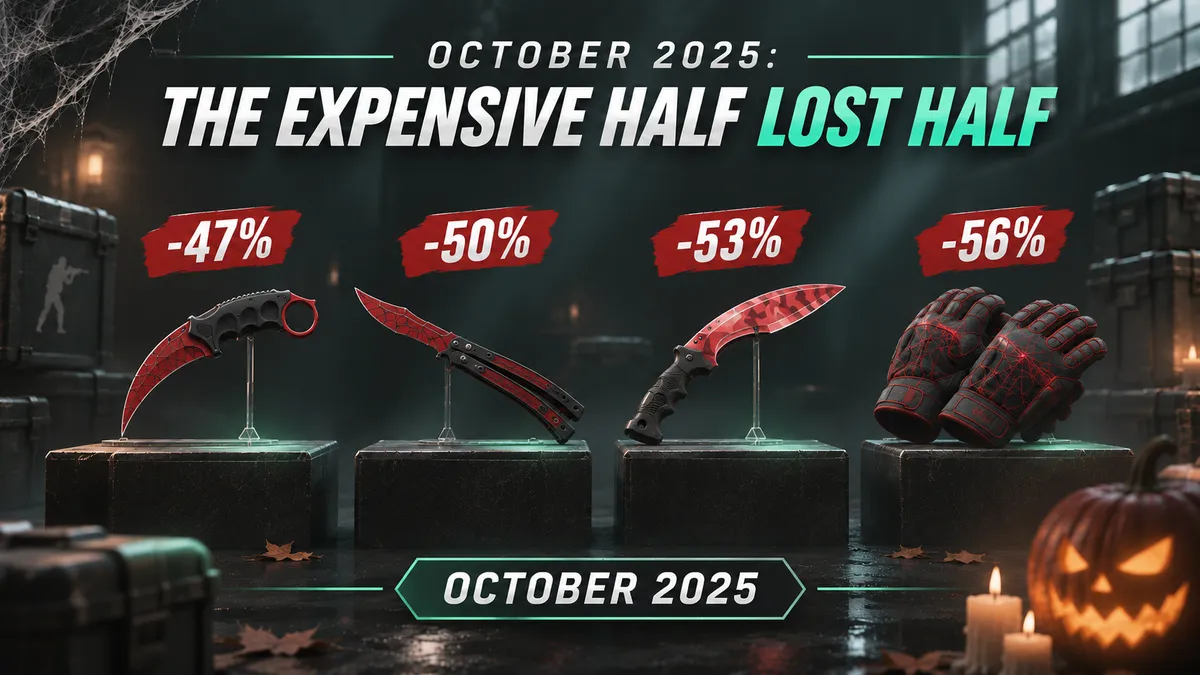 Spooky CS2 Knives Lost 68%. The Cheapest Spooky Skins Gained 188%