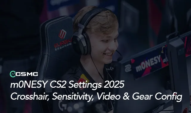 m0NESY CS2 Settings 2025 – Crosshair, Video, Viewmodel, and Gear Setup
