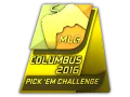 Gold Columbus 2016 Pick'Em Trophy category item