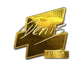 Sticker | denis (Gold) | Atlanta 2017 category item