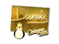 Sticker | dennis (Gold) | Cologne 2015 category item
