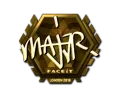 Sticker | MAJ3R (Gold) | London 2018 category item