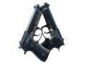 Souvenir Akimbo-Berettas | Marineblau eloxiert (Minimale Gebrauchsspuren) skin
