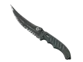 ★ StatTrak™ Flip Knife | Night (Battle-Scarred) skin