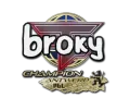 Klistermärke | broky (Champion) | Antwerp 2022