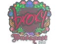 Sticker | broky (Embroidered) | Budapest 2025