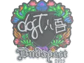 Sticker | dgt (Embroidered) | Budapest 2025