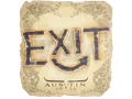 Sticker | exit | Austin 2025