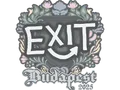Sticker | exit | Budapest 2025