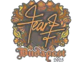 Sticker | fEAR | Budapest 2025