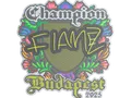 Sticker | FlameZ (Embroidered, Champion) | Budapest 2025