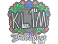 Sticker | kl1m (Embroidered) | Budapest 2025