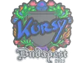Sticker | Kursy (Embroidered) | Budapest 2025