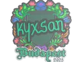 Sticker | kyxsan (Embroidered) | Budapest 2025 skin