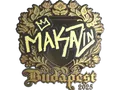 Sticker | Maka (Gold) | Budapest 2025