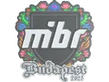 Sticker | MIBR (Embroidered) | Budapest 2025