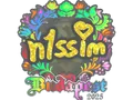 Sticker | n1ssim (Holo) | Budapest 2025