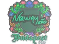 Sticker | noway (Embroidered) | Budapest 2025