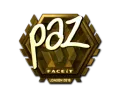 Aufkleber | paz (Gold) | London 2018 skin