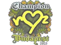 Sticker | ropz (Champion) | Budapest 2025
