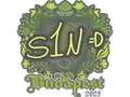Sticker | s1n | Budapest 2025