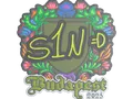 Sticker | s1n (Embroidered) | Budapest 2025