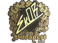 Sticker | sk0R (Gold) | Budapest 2025