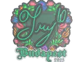 Sticker | TRY (Embroidered) | Budapest 2025