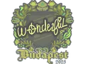 Sticker | w0nderful | Budapest 2025
