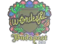 Sticker | w0nderful (Embroidered) | Budapest 2025