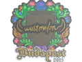 Sticker | westmelon (Embroidered) | Budapest 2025