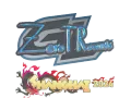 Klistermärke | ztr (Glitter) | Shanghai 2024