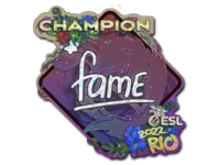 Sticker | fame (Glitter, Champion) | Rio 2022