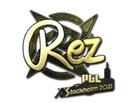 Sticker | REZ (Gold) | Stockholm 2021