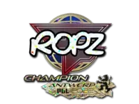 Sticker | ropz (Glitter, Champion) | Antwerp 2022