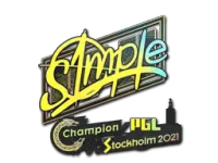 Sticker | s1mple (Holo) | Stockholm 2021