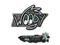 Sticker | WOOD7 (Glitter) | Antwerp 2022