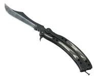Cuchillo Mariposa ★ | Laminado Negro (Recién fabricado) skin
