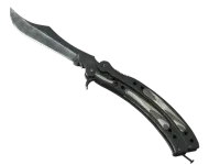 ★ Butterfly Knife | Black Laminate (Well-Worn)
