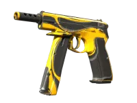 CZ75-Auto | Yellow Jacket (Com Muito Uso) skin