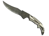 ★ Falchion Knife | Black Laminate (Battle-Scarred)