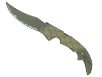 Nóż falcjon (★) | Siatka safari (mocne zużycie) skin