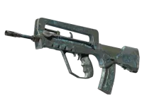 FAMAS | Cyanospatter (Battle-Scarred)