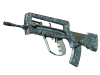 FAMAS | Cyanospatter (Well-Worn)
