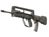 FAMAS | Grey Ghost (Battle-Scarred) skin