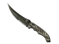 ★ Flip Knife | Black Laminate (Battle-Scarred)