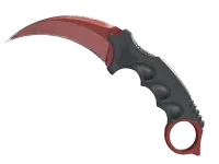 Karambit ★ | Tela escarlata (Casi nuevo) skin