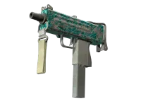 MAC-10 | Malachite (Battle-Scarred) skin